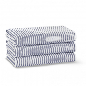 Полотенце махровое 50х90 Casual Avenue Terry Striped white/navy белый/синий
