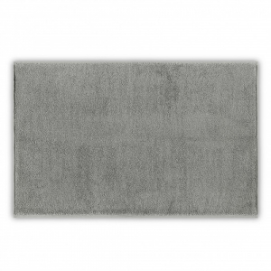 Коврик для ванной из длинноволокнистого хлопка 50x79 Fancy carbon (серый металлик) от Lapartment (Casual Avenue)