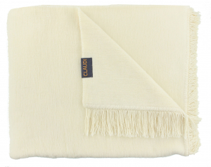 Плед AULOS OFF WHITE 150х200, 60% хлопок 40% акрил от Claudi Плед AULOS OFF WHITE 150х200, 60% хлопок 40% акрил от Claudi