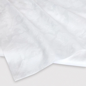 Элитное постельное белье Семейное BLAVET 600 tc пейсли белое от Сlaire Batiste Atelier