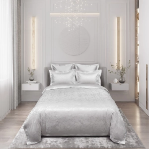 Постельное белье семейное VIENNA 600 tc пейсли платина  от Сlaire Batiste Atelier