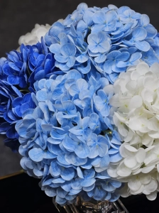 Букет гортензий, голубой  Provence Hydrangea Bouquet серебряный декор от Cote Noir