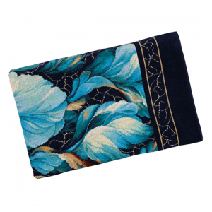 Элитный шенилловый плед Brise 221 navy blue 150х250 от Feiler