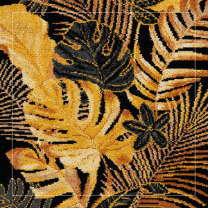 Полотенце шенилловое Exotika gold 010 black  50х100 от Feiler