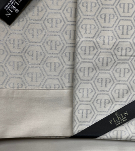 Постельное белье HEXAGON sand евро от Philipp Plein