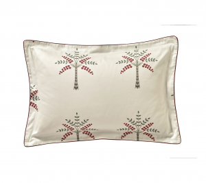 Постельное белье евро Palm Grove grenade от Blanc des Vosges