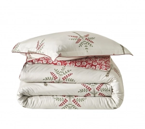 Постельное белье евро Palm Grove grenade от Blanc des Vosges