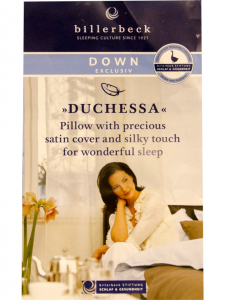 Подушка пуховая Duchessa,  3-х камерная 70x70см мягкая от Billerbeck